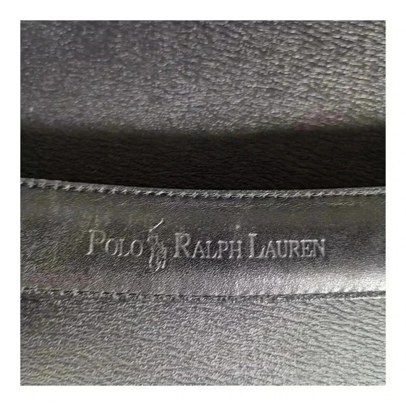 Polo Ralph Lauren Black Leather Dress Belt Men's 38 - Picture 8 of 10